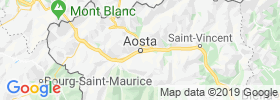 Aosta map